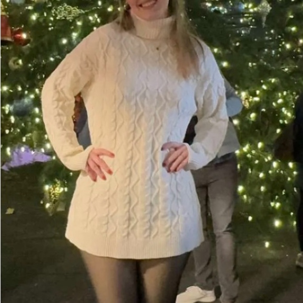 Knit sweater dress